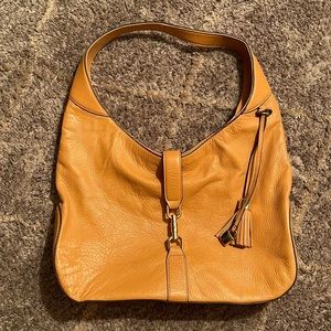 Leather hobo bag